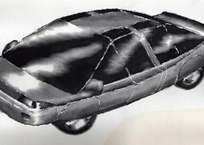 Concept car circa 1991 - drawn using computer