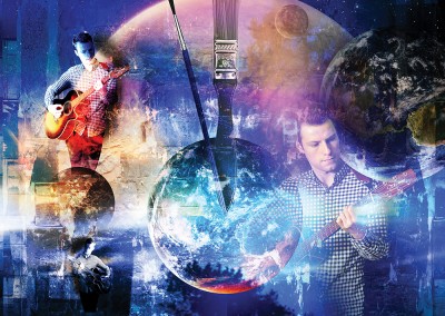 Earth's Final Encore. Collage incorporating four supplied images, with a theme - the earth and time running out. Copyright Creative Bytes.