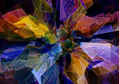 Shattered Perspex - Abstract Digital Art. Copyright Creative Bytes.